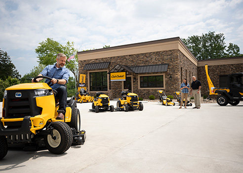 riding mowers at a Cub Cadet dealer